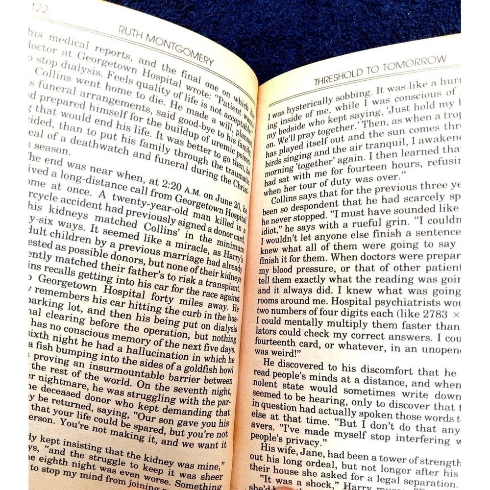 1984 Threshold To Tomorrow by Ruth Montgomery Fawcett Crest Paperback‎